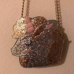 Betsey Johnson Crossbody Unicorn Sparkle Purse